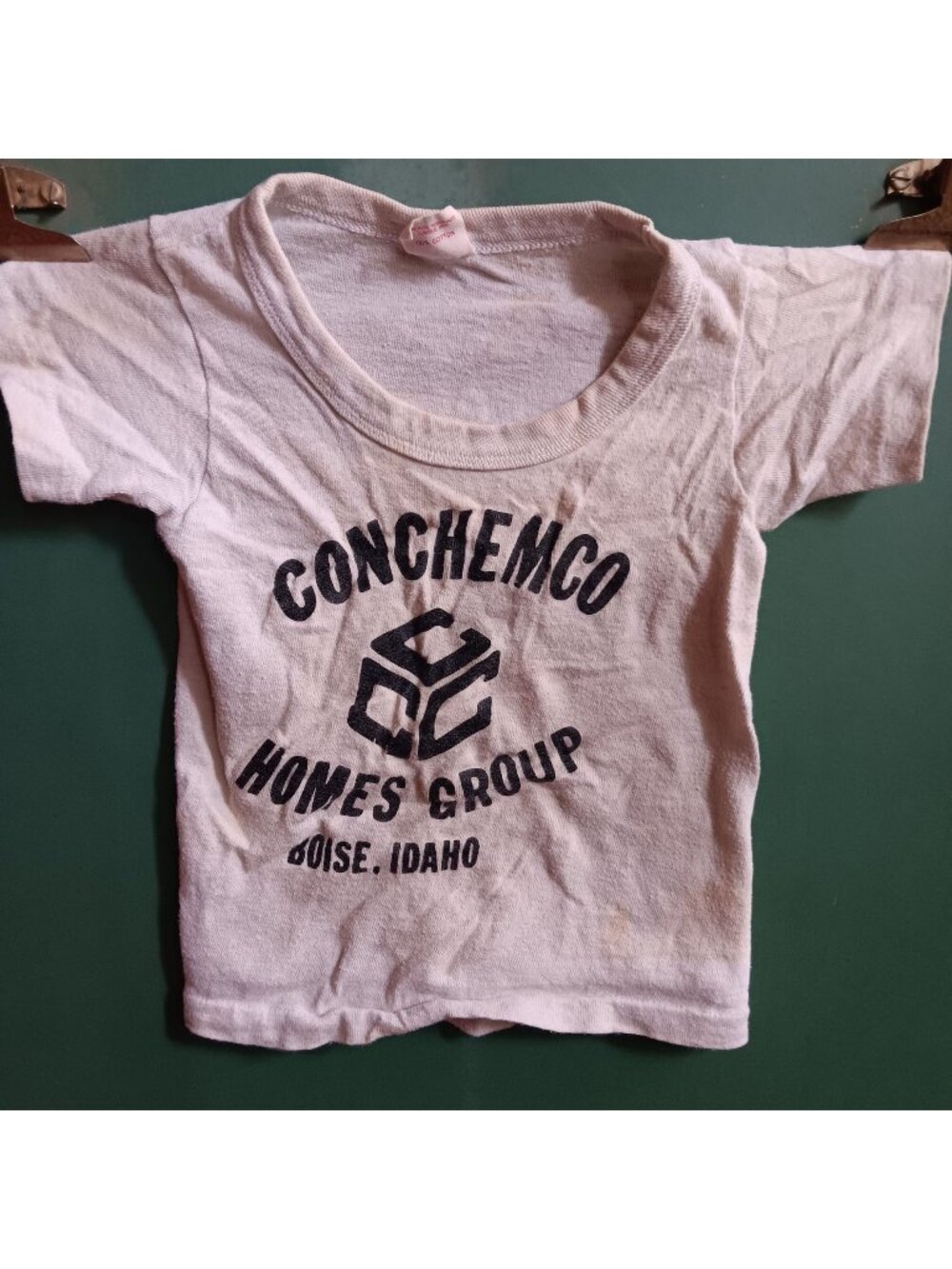 Vintage Boys T-shirt 4 4T 1960s Hanes Conchemco Homes Group Boise Idaho